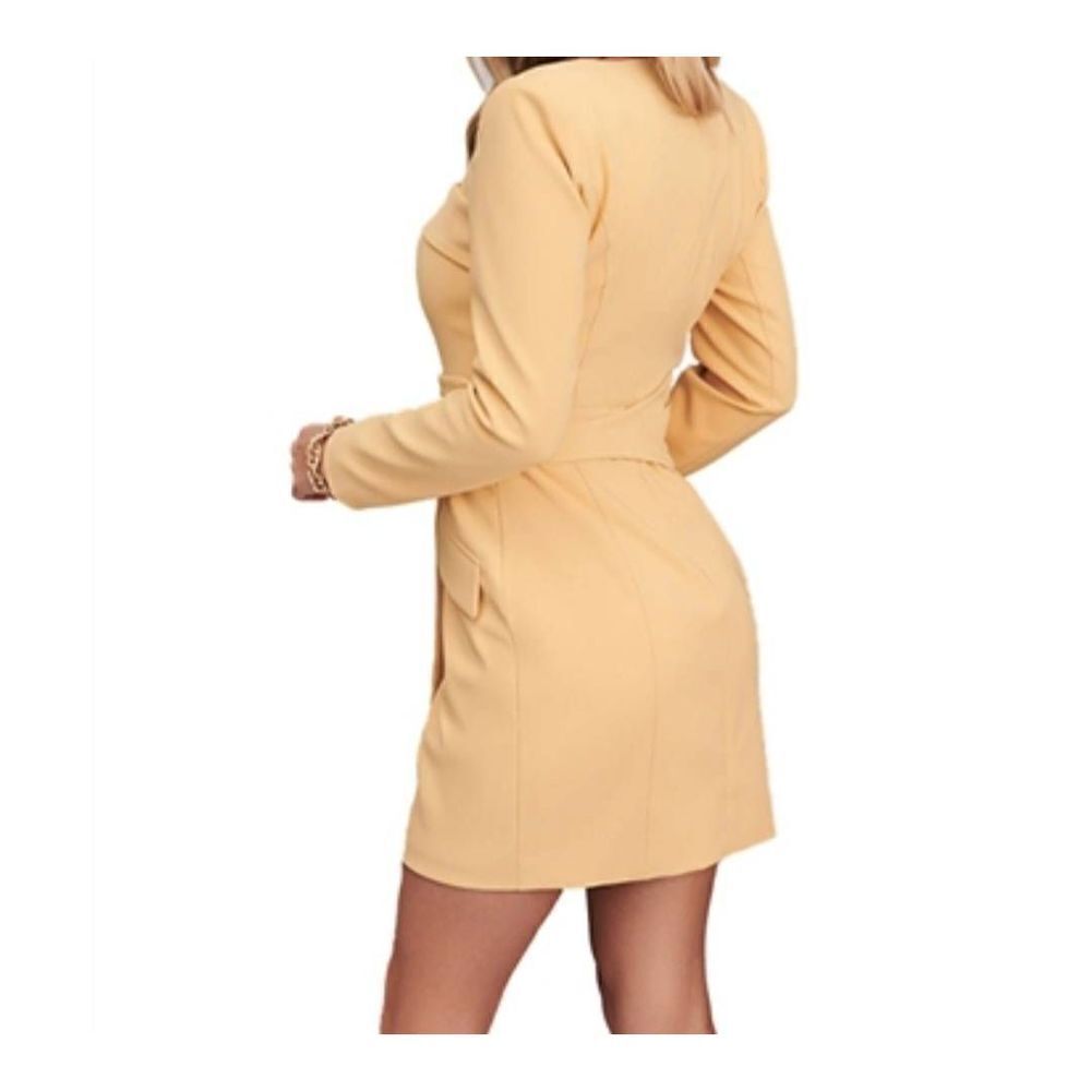 Lavish Alice Obi Blazer Mini Dress in Butter sz US 0 missing belt